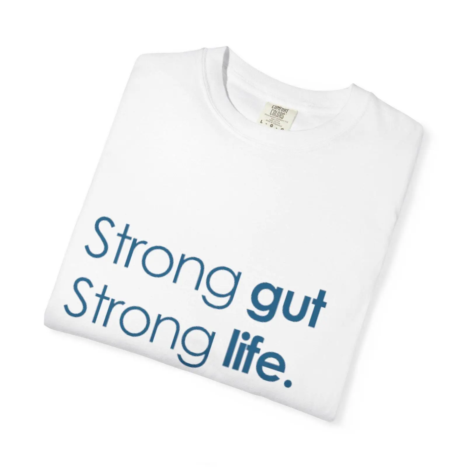 Strong Gut Life Slogan T Shirt - Health Wellness Slogan ulasan dan harga