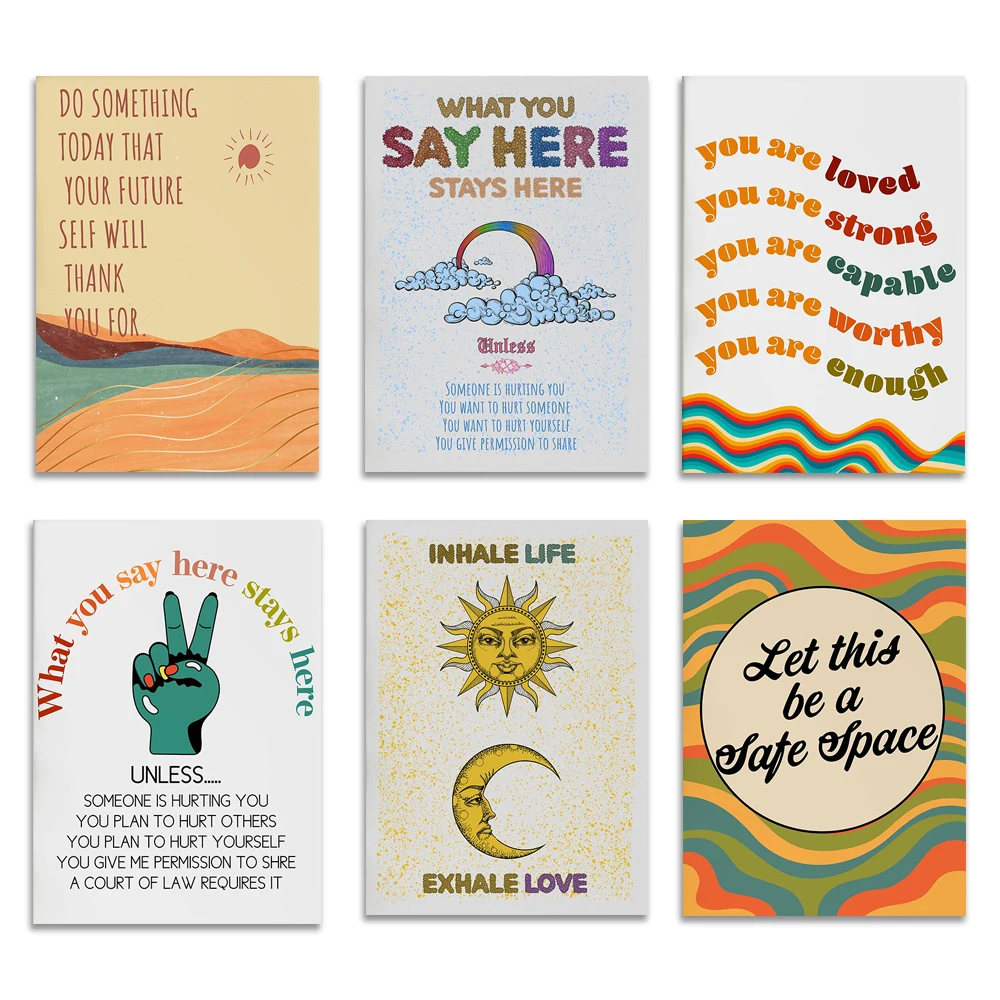Self Care Mental Health Therap - Health Wellness Poster ulasan dan harga